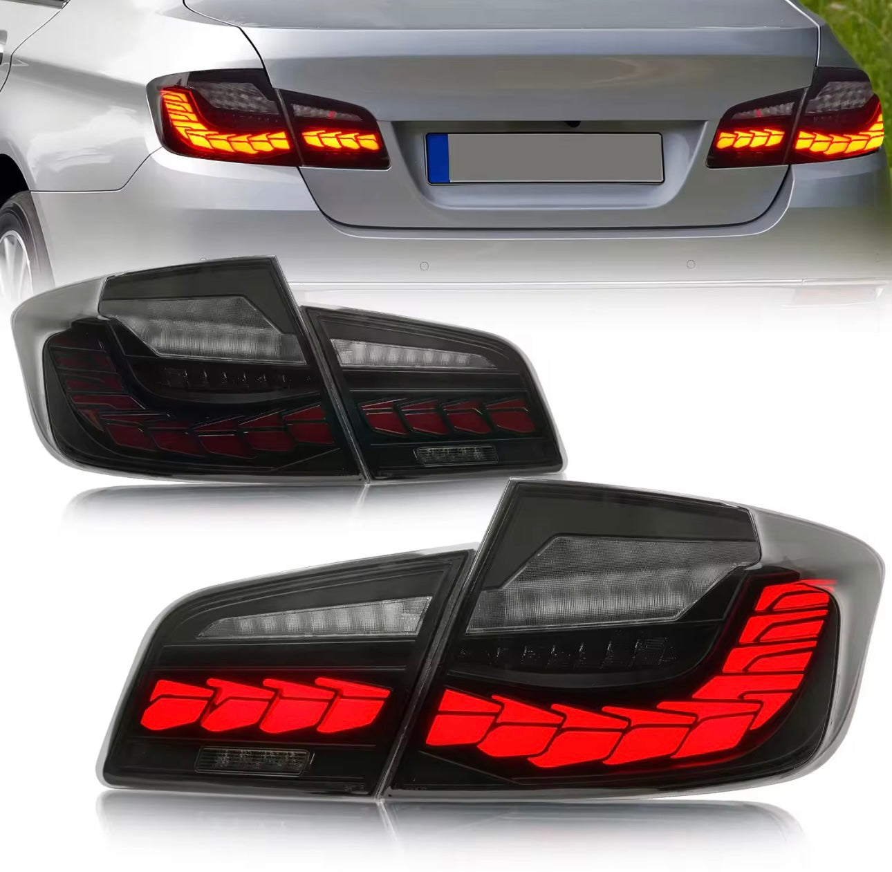 BMW F10/F11 LED Baklampor – Dynamic Style (Facelift Look)